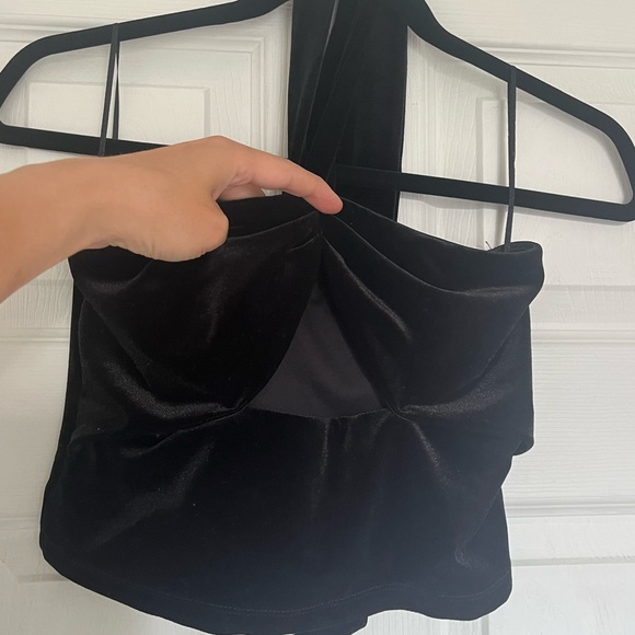 Dynamite Velvet Black Halter Top - Picture 2 of 8